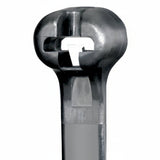 Panduit 8" 40lb UV Black Weather Resistant Dome-Top Barb Ty Cable Ties 100/bag Part #BT2I-C0