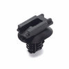 HellermannTyton 151-01246 Connector Clip w/Oval Fir Tree, 0.51 - 6.75 mm Panel Thickness, Hole Dia. 6.2–13.0mm, PA66HIRHS, Black, 5000/ctn