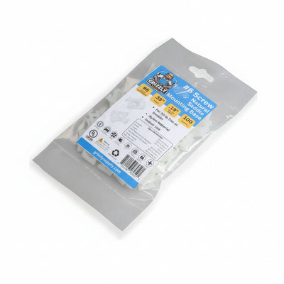 Saddle Mount #6 Screw Natural 100/bag