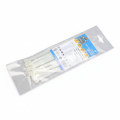 8" 120lb Natural Cable Tie 15/bag