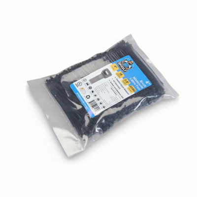 4" 18lb BlackUV Cable Tie 1000/bag