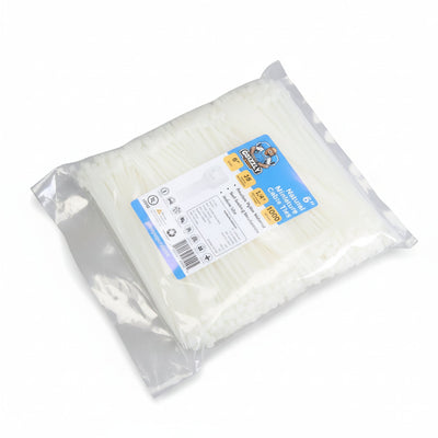 6" 18lb Natural Cable Tie 1000/bag