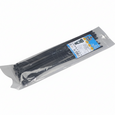14" 50lb BlackUV Releasable Cable Tie 25/bag