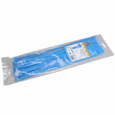 14" 50lb Blue Releasable Cable Tie 25/bag