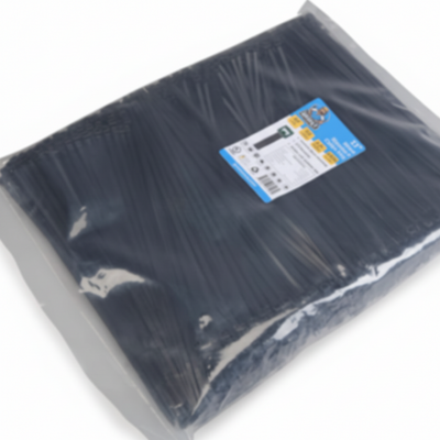 11" 50lb BlackUV Cable Tie 1000/bag