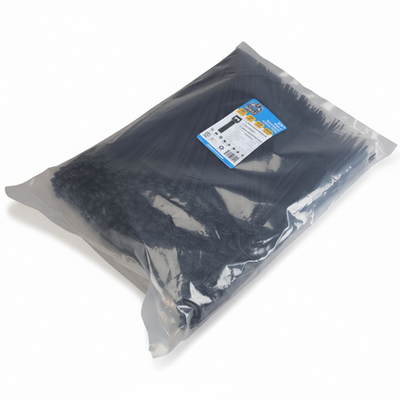 14" 50lb BlackUV Cable Tie 1000/bag
