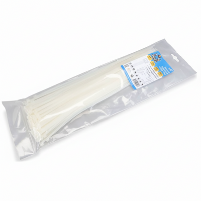 14" 50lb Natural Cable Tie 100/bag