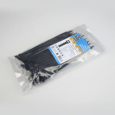 8" 50lb BlackUV Cable Tie 100/bag