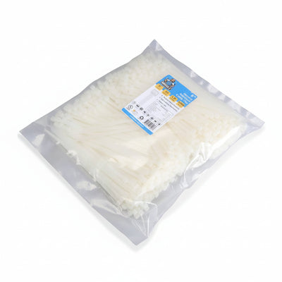 8" 50lb Natural Cable Tie 1000/bag