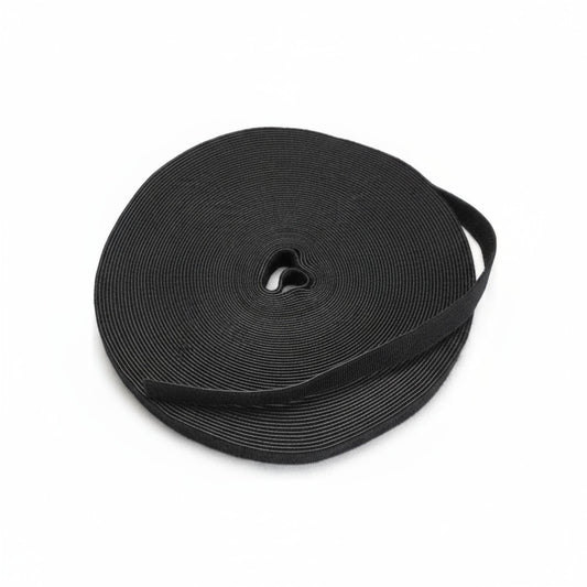 Grizzly Supply Hook & Loop 3/4" Black Continuous Roll 25 yards/roll