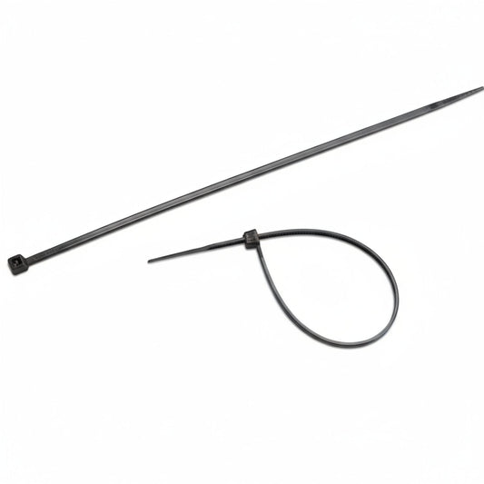 6" 18lb BlackUV Cable Tie 100/bag