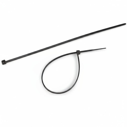 8" 18lb Black Cable Tie 1000/bag