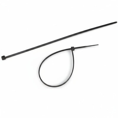 8" 18lb Black Cable Tie 1000/bag