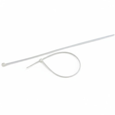 8" 18lb Natural Cable Tie 100/bag