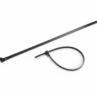 12" 50lb BlackUV Releasable Cable Tie 25/bag
