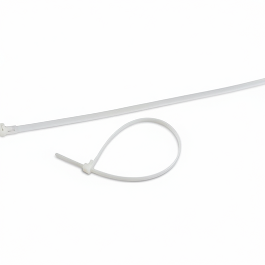 12" 50lb Natural Releasable Cable Tie 25/bag