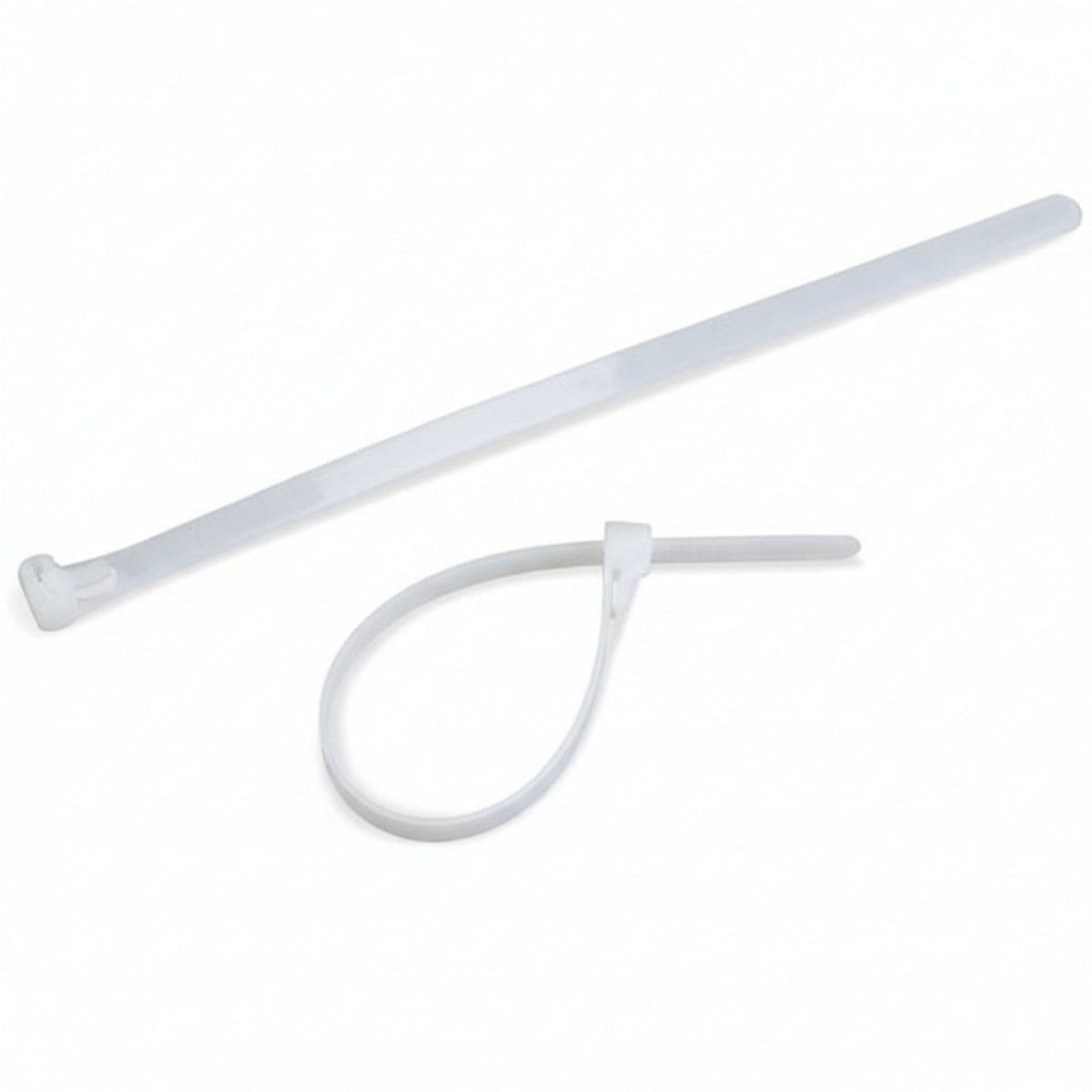 8" 50lb Natural Releasable Cable Tie 25/bag