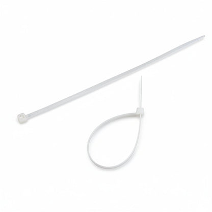 8" 50lb Natural Cable Tie 100/bag