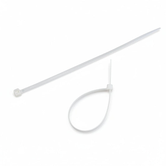 8" 50lb Natural Cable Tie 100/bag