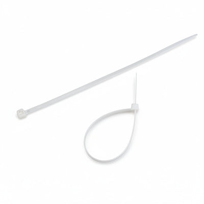 8" 50lb Natural Cable Tie 100/bag