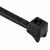 7.87" 50lb UV Black Clamp Head Cable Ties 100/bag Part # CL7.5-50-0C