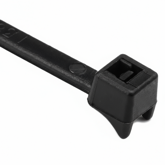 4" 18lb UV Black Clamp Head Cable Ties 100/bag Part # CL4-18-0C