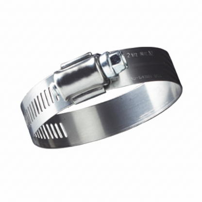#12 Stainless Steel Hose Clamp w/ Zinc Plated Screw 10/box