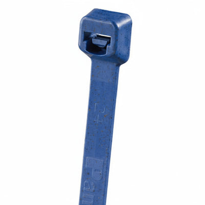 Panduit 8" 18lb Dark Blue Pan-Ty® Metal Detectable Polypropylene Cable Ties 100/bag Part #PLT2I-C186