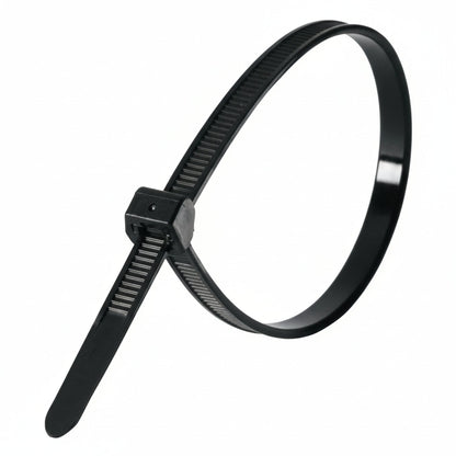 7.6" 50lb UV Black Cold Weather Frosty Cable Ties 100/bag Part # FT75-50-0C