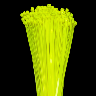 11" 50lb Fluorescent Green Cable Ties 100/bag Part # C11-50-Flo Green