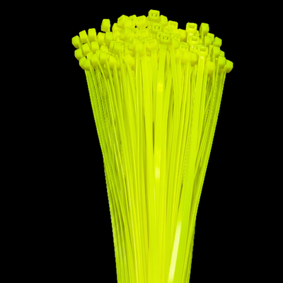 4" 18lb Fluorescent Green Cable Ties 100/bag Part # C4-18-Flo Green