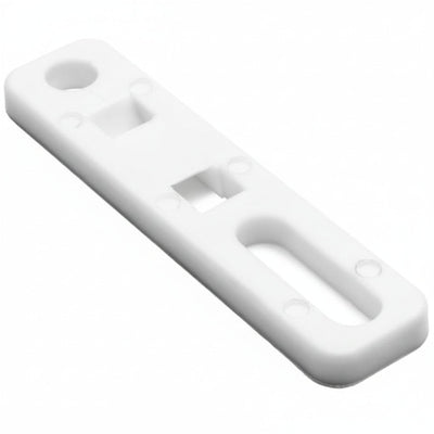 HellermannTyton CTAP210C2 Cable Tie Anchor Mount, .20 x.70" Hole Dia, .20" Max Tie Width, PA66, White, 100/pkg