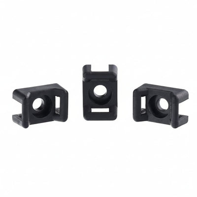 Saddle Mount #8 Screw Black 100/bag