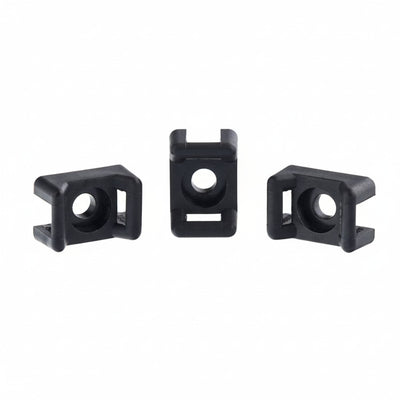 Saddle Mount #10 Screw Black 100/bag