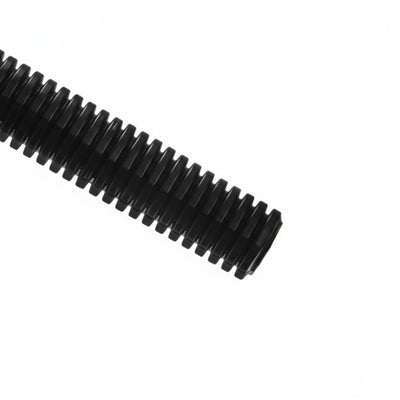 HellermannTyton CTP1140STD Convoluted Tubing, Slit, 1.25" Dia, PE, Black, 250 ft/carton