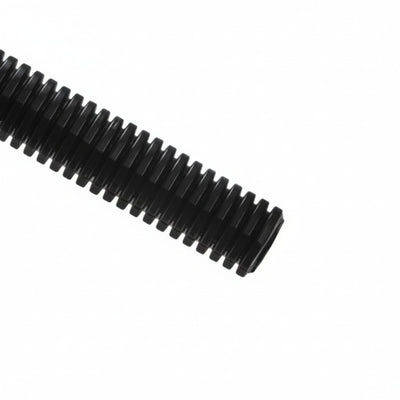 HellermannTyton CTP120STD Convoluted Tubing, Slit, .5" Dia, PE, Black, 1100 ft/carton
