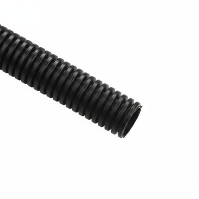 HellermannTyton CTP380 Convoluted Tubing, Slit, .38" Dia, PE, Black, 15000ft/carton