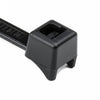 HellermannTyton CTT60R0C2 Clamp Tie, 8" Long, 60lb Tensile Strength, PA66, Black, 100/pkg