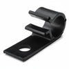 HellermannTyton D15L4 Screw Mount Cable Clip, 0.59" Max Bundle Dia, 0.31" Mounting Hole Dia, POM, Black, 200/pkg