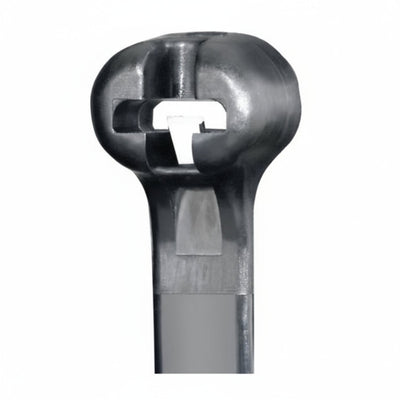 Panduit Dome-Top® barb ty, 6.1"  40 lb Tensile Strength, Heat Stabilized Nylon 6.6, Black  1,000/bag