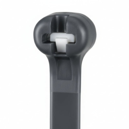 Panduit 4” 18lb. Black Heat Stabilized Dome-Top Barb Ty Cable Ties 1000/bag Part # BT1M-M30
