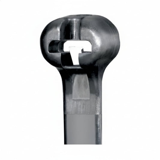 Panduit 18” 120lb. Black UV Weather Resistant Dome-Top Barb Ty Cable Ties 100/bag Part # BT5LH-C0