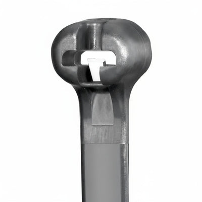 Panduit 4” 18lb. Black Heat Stabilized Dome-Top Barb Ty Cable Ties 100/bag Part # BT1M-C30