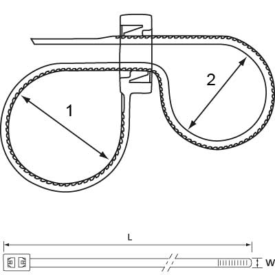 Ty-Rap® Double Loop Cable Tie