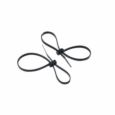 14" 50lb Black Double Loop Cable Ties 1000/bag