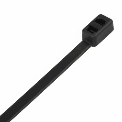 8" 50lb Black Double Loop Cable Ties 100/bag Part #DL8-50-0C