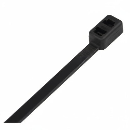 8" 50lb Black Double Loop Cable Ties 500/bag Part #DL8-50-0D