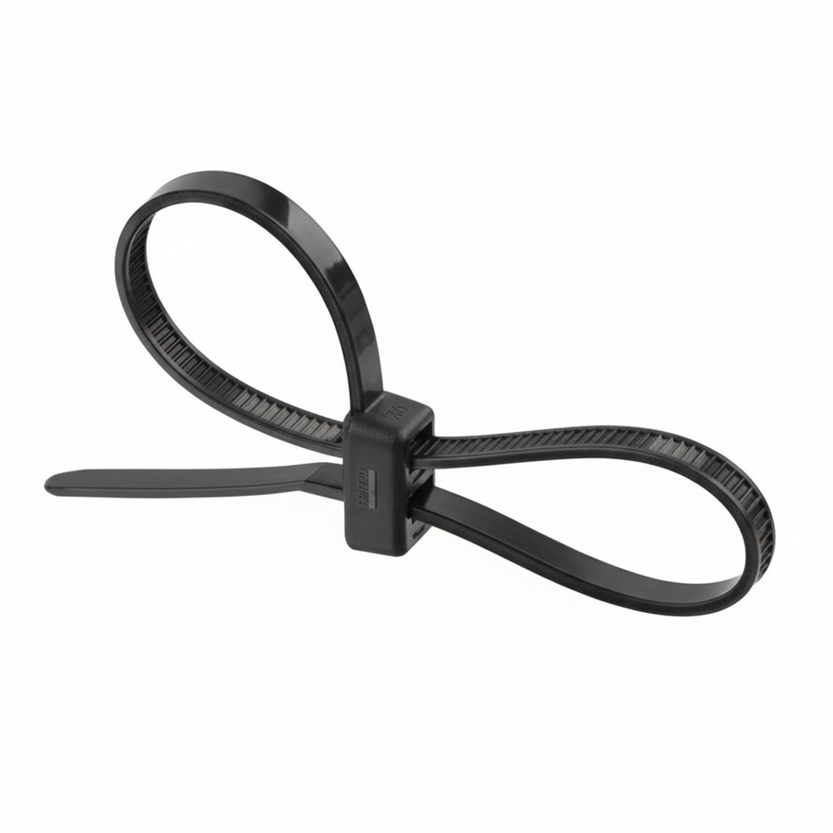 12" 50lb Black Double Loop Cable Ties 500/bag Part #DL12-50-0D