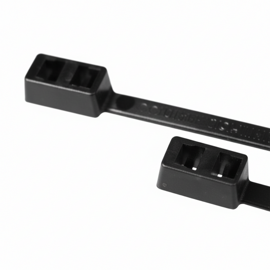 14" 50lb Black Double Loop Cable Ties 100/bag Part #DL14-50-0C