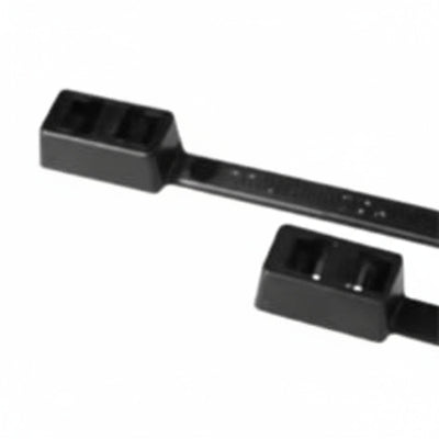 12" 50lb Black Double Loop Cable Ties 500/bag Part #DL12-50-0D